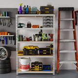 ZEUKMXOO Metal Shelving Racks, 35.4''×15.7''×70.8'' Heavy Duty Shelving Unit, 2200 LBS Garage Shelves and Storage, Industrial Shelf Free Standing, Organizer Shelf ZEUKMXOO