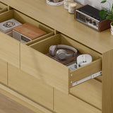 wanan 63'' Wooden Dresser for Bedroom, Large Dresser with 9 Deep Chests of Drawers for Bedroom, Living Room, Closet wanan