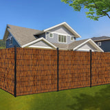 Natural Reed Fencing Rolls,1ft 2ft 3ft 4ft 5ft 6ft High Reed Screen Curtain Balcony Reed Fence for Outdoor Backyard Patio,Home Decorations Screens,Waterproof Reed Fencing(30x122cm(1x4ft)) ZMNXAS