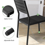 Pellebant 13 Piece Patio Table and Chairs Set for 12, Aluminum Outdoor Dining Set with Umbrella Hole, Stackable Dining Chairs & 114" Dining Table, Brown Pellebant