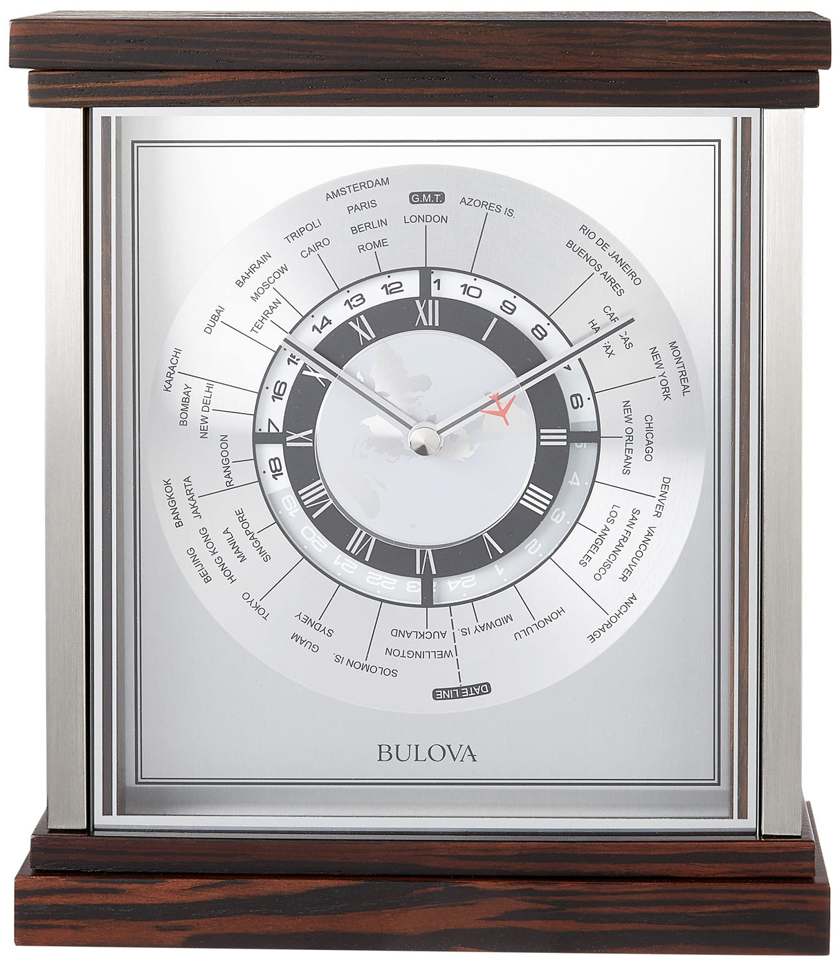 Bulova B2258 Wyndmere World Time Clock Bulova