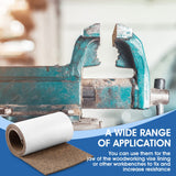 Cork Rubber Vise Jaw Lining 36 Inch Long 5.91 Inch Wide 1/8 Inch Thick Soft Vise Jaw Pads Rubber Cork Sheet Covers for Woodworking Vise Lining Clamp Faces (with Pressure Sensitive Adhesive) Sumind