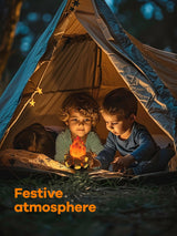 Gnurhok Fake Campfire Night Light, 3D LED Fake Fire Pit Firewood Lamp, Small Electric Faux Fireplace Logs Night Lights, Halloween Christmas Festival Party Decorations for Bar Home Garden Yard Gnurhok