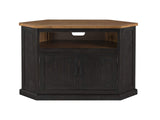 Martin Svensson Home Rustic Corner TV Stand, Antique Black and Honey Tobacco Martin Svensson Home