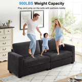 90" Modern Sofa Couches for Living Room, 3 Seater Sofa Tool-Free Setup, Comfy Chenille Couches with Extra Large Seat Width & Depth, Removable Cover, Oversized Loveseat for Small Space, Apartment LegacyAmerhome