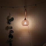 Frideko Bamboo Lantern Plug in Wall Sconces Wicker Wall Lamp with Plug in Cord Hand Woven Rattan Wall Light Farmhouse Rustic Wall Sconces Boho Sconces Wall Lighting for Living Room Bedroom FRIDEKO HOME