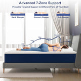 PurrJoys 12 Inch Firm Queen Mattress,Queen Size MattressCooling Memory Foam with Washable Zipper Cover, Pressure Relief & Firm Support, Easy Setup PurrJoys