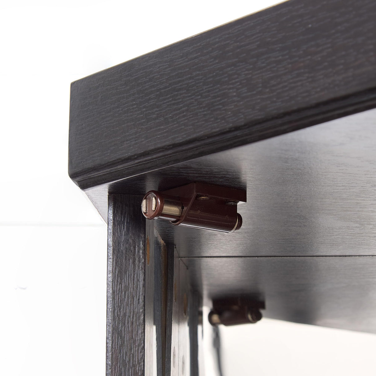 Lighted Corner Display Curio Cabinet Wooden Shelving Unit with Tempered Glass Door, Bar and Liquor Storage Area with 4 Shelves, Wine Cabinet，Black CQSXDA