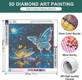Zythron Butterfly Diamond Art Kits for Adults Lotus Diamond Art Paint with Diamond Painting DIY 5D Full Drill Gem Art Painting Kit for Home Wall Decor Gifts 14x14 in Zythron