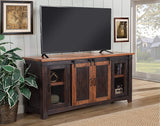 Martin Svensson Home Santa Fe 70" TV Stand | Antique Black & Aged Distressed Pine Martin Svensson Home