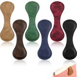 Sayglossy 6 Pcs Leather Magnetic Bookmarks 4.5"x1.5"Graduation Gifts Bookmarks Teacher Appreciation Gifts Retro Magnetic Markers Book Reading Gift for Booklovers Readers Writers Poets(Multicolor) Sayglossy