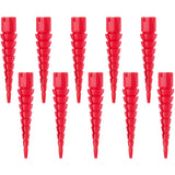 Gulfmew Wood Anchor, Stripped Screw Hole Repair Kit for Wood, Door, Fixing Stripped Screw Holes, Fits Wood Screws Sizes #2 to #16, Screw Holes from Stripped to Gripped, Red (10) Gulfmew