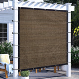 Amagenix Sun Shade Cloth Privacy Screen with Grommets 90% Sunblock Shade, Pergola Replacement Shade Cover Canopy for Outdoor Patio Garden,10' x 12', Mocha Amagenix