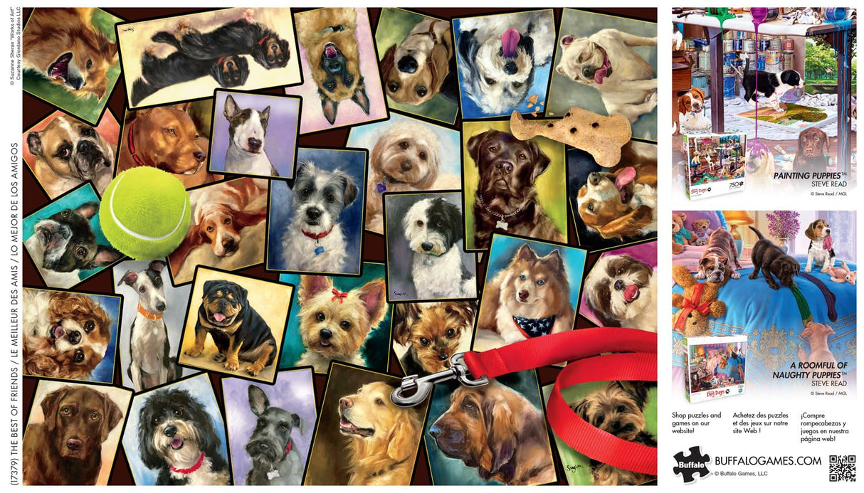 Buffalo Games - Suzanne Sheran - The Best of Friends - 750 Piece Jigsaw Puzzle for Adults -Challenging Puzzle Perfect for Game Nights - Finished Size is 24.00 x 18.00 Buffalo Games