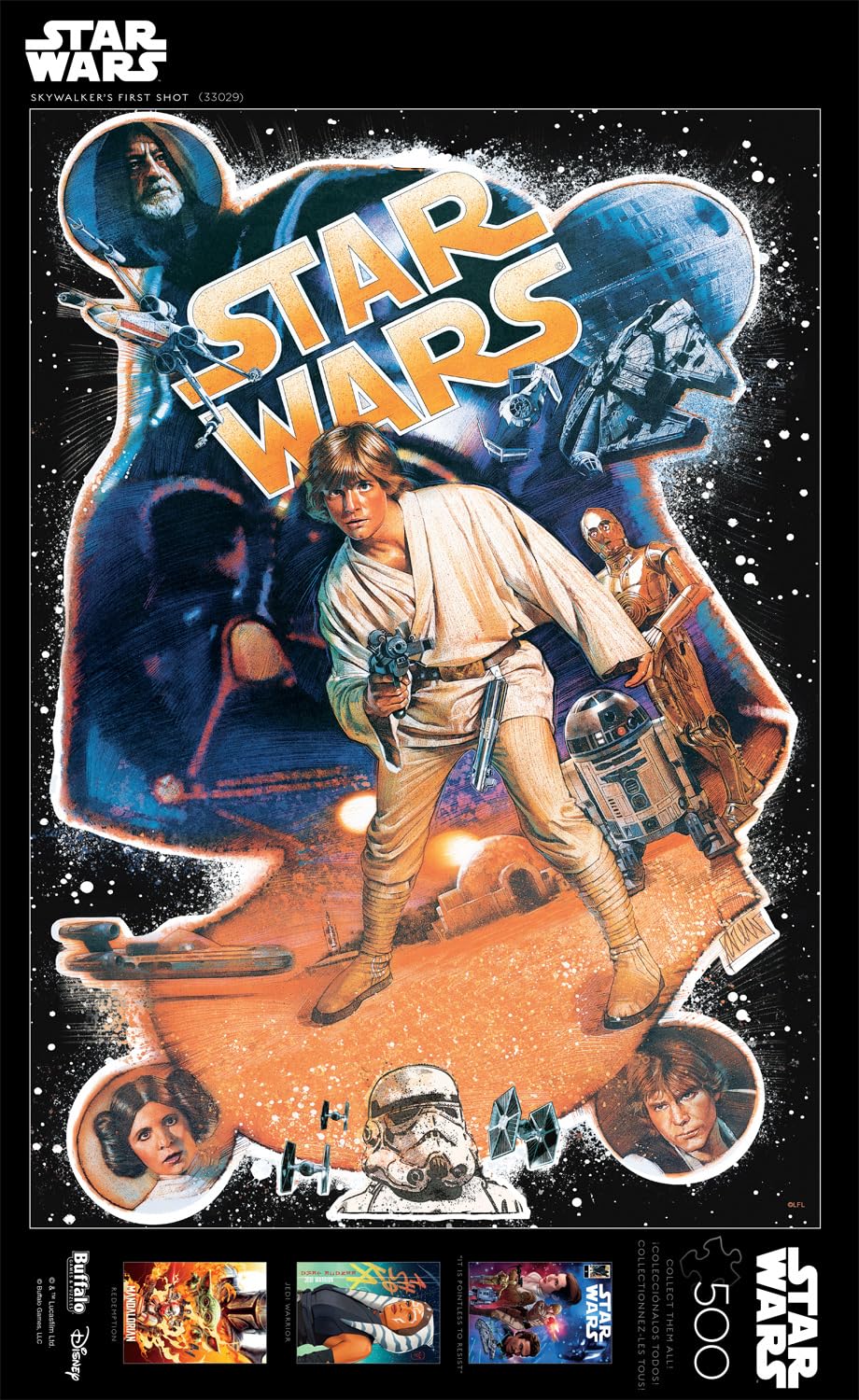 Buffalo Games - Star Wars - Skywalkers First Shot - 500 Piece Jigsaw Puzzle for Adults -Challenging Puzzle Perfect for Game Nights - Finished Size is 21.25 x 15.00 Buffalo Games