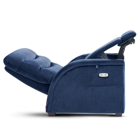 MCombo Power Zero Gravity Recliner Chair with Adjustable Headrest for Living Room, Fabric ZG334 (Navy Blue) MCombo