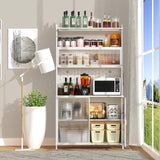 Nobilsteel 73‘’ Tall Kitchen Metal Pantry Cabinet, Pantry Storage Cabinet with Microwave Shelf and Door, Anti-Tip Design Hutch for Kitchen, Dining Room, Living Room Nobilsteel