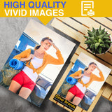 JINGZHAN Printable Magnet Sheets Non Adhesive,8.5 X11 Inches for Inkjet Printers,10 Sheets Matte Cuttable Magnetic Paper,12mil Thickness DIY Flexible Magnet Photos JINGZHAN