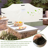 Osileyo 98 Inch Island Grill Cover - Heavy 600D Duty Waterproof All Weather Protection Outdoor Cover,Beige Osileyo