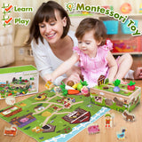 Montessori Wooden Sensory Toddler Toys: Toy for 1 Year Old Boys Girls Birthday Gifts | 1st One First Birthday Gift for 1 Year Old Girl Boy, Educational Learning Toy for 1-2 Year Old Fine Motor Skills MuMua