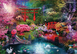 Educa - Japanese Garden - 3000 Piece Jigsaw Puzzle - Puzzle Glue Included - Completed Image Measures 47.25" x 33.5" - Ages 14+ (19282) Educa