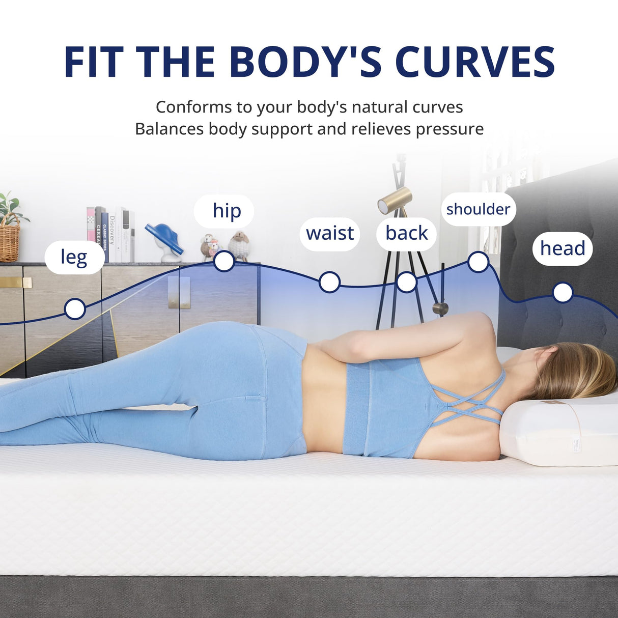 Emerspring Twin Mattress 5 Inch Green Tea Memory Foam Mattress for Cool Sleep & Pressure Relief, Medium Firm Feel, Fiberglass Free, Bed in a Box, Removable Washable Cover, CertiPUR-US Certified Emerspring