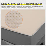 Lviden 4 Piece Wicker Patio Furniture Sets Outdoor Conversation Set PE Rattan Sectional Sofa Couch with Fire Pit Table and Grey Cushions Lviden