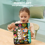 JOYIN Rock Painting Kit for Kids, Arts and Crafts for Girls & Boys Ages 6-12, DIY Supplies for Painting Rocks, Easter Craft Kits Art Set, Toddler Birthday Christmas Presents, Family Indoor Activity JOYIN