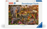 Ravensburger African Animal World 3000 Piece Jigsaw Puzzle for Adults - 17037 - Handcrafted Tooling, Durable Blueboard, Every Piece Fits Together Perfectly Ravensburger