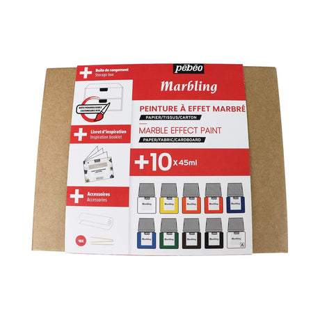 PEBEO MARBLING Collection Set, 45 ml (Pack of 10) PEBEO