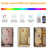 nifoti 4-Shelf Glass Display Cabinet with LED Lights Strip and Lock, Curio Cabinets Display Case with Casters and 1 Door, Tempered Glass Display Showcase for Living Room,Exhibition Hall - White nifoti