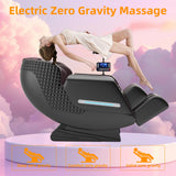Massage Chair Full Body, Zero Gravity 4D Shiatsu Massage Recliner Chair with Heat, Airbags, Phone Controller, Bluetooth Speaker, Brown DODOPEN
