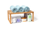 Lipper International Bamboo Kitchen Cabinet Shelf for Organizing a Pantry, Countertop, or Bathroom, 15 5/8" x 10" x 6 1/4" Lipper International