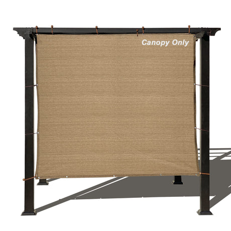Alion Home Sun Shade Panel Privacy Screen with Grommets on 4 Sides for Outdoor, Patio, Awning, Window Cover, Pergola (8' x 6', Walnut) Alion Home