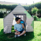 Pacific Play Tents 69790 Kids Tree House Hide-Away Wood Pole Frame Playhouse, 43" x 43" x 45", Green Pacific Play Tents