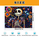 Meothan Paint by Numbers Kits for Adults Beginners- Easy Canvas Nightmare Before Christmas Paint by Number for Home Decor and Gifts 16X20 inch (Halloween) Meothan