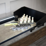 American Legend Stonebridge 9’ LED Light Up Shuffleboard Table with Bowling American Legend