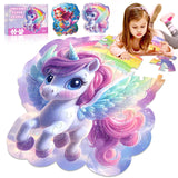 FAMOPLAY 45pcs Unicorn & Mermaid Double-Sided Floor Puzzles, Ages 3-8, 27.6x32 In, Waterproof, EVA Material, Jumbo Jigsaw Puzzle, 1 Set of 45 Pieces FAMOPLAY
