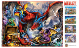 Masterpieces 300 Piece EZ Grip Jigsaw Puzzle - Dragon's Horde - 18"x24" Masterpieces