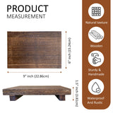Lyfe Simple Wood Riser for Decor - Rustic Pedestal Stand - Handmade Small Wood Tray - Soap Tray for Kitchen Sink, Dish Soap Tray, Wood Tray for Bathroom, Wooden Stand for Display (Brown, 9 x 6 Inch) Lyfe Simple