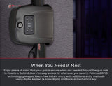 Hornady Rapid Safe Wall Mount for Long Guns – RFID Entry Quick Access Safe For Shotguns and Rifles Hornady