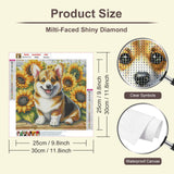 Anuver Dog Diamond Painting Kits for Adults, 5D DIY Diamond Art Kits for Beginners, Full Drill Diamond Painting Kits for Home Wall Decor, 12x12 Inch Anuver