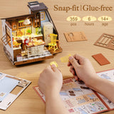 Rolife DIY Miniature House Kit for Adults, Mini Wooden Dollhouse Kit, Tiny House Diorama Building Kits-Birthday Christmas Craft Hobbies Gift for Teens Kids (Baking Kitchen) Rolife