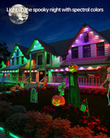 ASAHOM Permanent Outdoor Light Pro S108B, 100FT with 72 RGBCW 70lm LED, WLED Integration, AI Lighting, 30000 Lighting Effect Combination, IP67 Waterproof for Halloween Christmas and Daily Decor, White ASAHOM