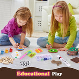 VisionX Wooden Painting Craft Supplies Kit for Kids, Arts and Crafts for Boys and Girls Ages 6-12, Creative Art Toys Birthday Christmas Gifts for 5 6 7 8 Year Old Girls Boys VisionX