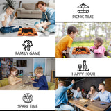 TooyBing Upgraded 1-4 Players Shut The Box Dice Game, Wooden Board Table Family Game for Kids and Adults with 12 Dice, Classic Tabletop Math Game for Pub Classroom Party, Gift for Christmas Birthday TooyBing