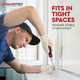 MaxoPro Ratcheting Screwdriver Set with Magnetic Tips - 19 In 1 Ratchet Multi Screwdriver - Portable and Multipurpose All In One Screwdriver, Phillips//Torx-Star/Hex/Square Bits MaxoPro