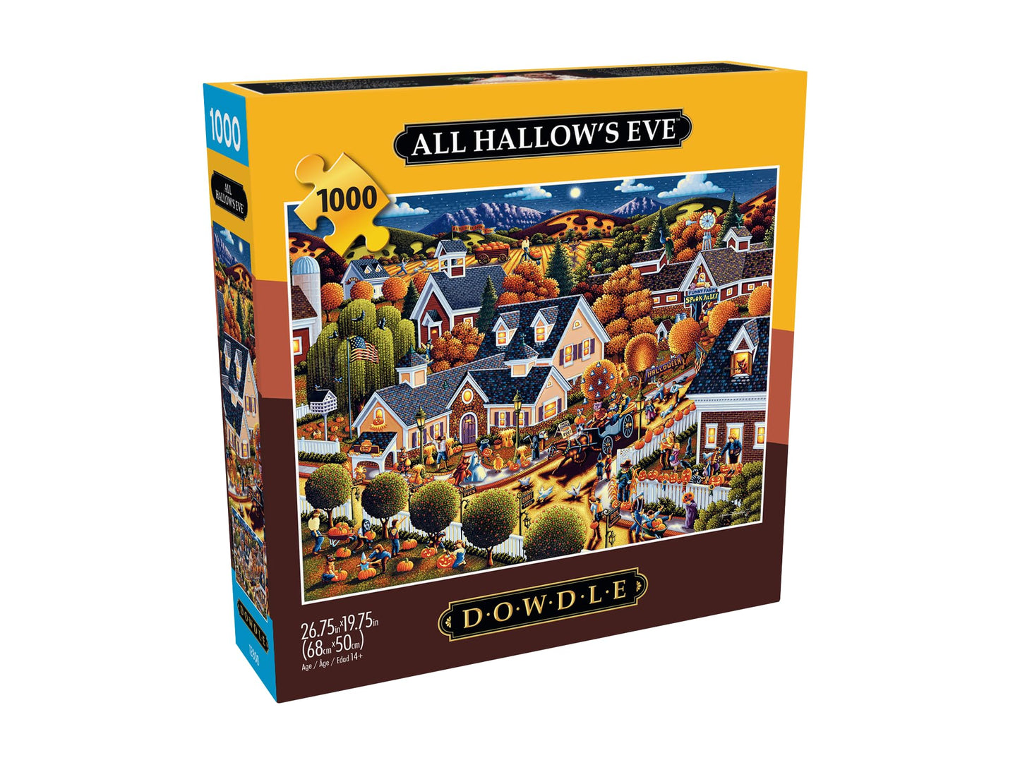 Buffalo Games - Dowdle - All Hallow's Eve - 1000 Piece Jigsaw Puzzle for Adults -Challenging Puzzle Perfect for Game Nights - Finished Size is 26.75 x 19.75