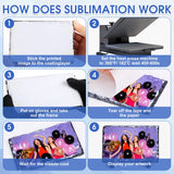 Sabary 18 Pcs Sublimation Blank Slate Rock Stone Bulk Xmas Photo Picture Frames Commercial Plaque with Display Stand Decoration for Desktop Souvenir Christmas DIY Gift(6 x 4 Inch) Sabary