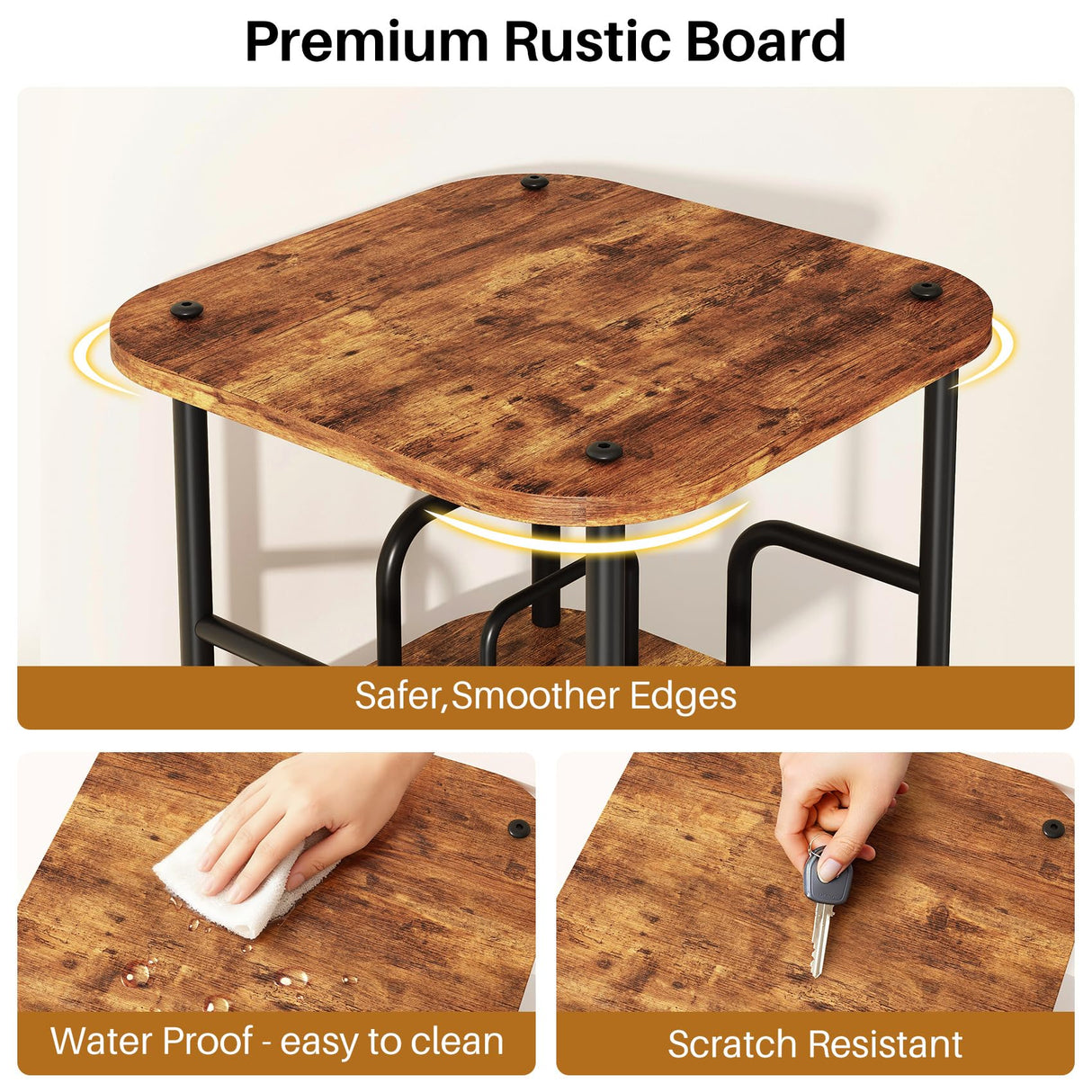 Branwick Rotating Bookshelf 5 Tier 360° Accessibility, Revolving Bookcase Spinning Bookshelf Tower, Wood Narrow Space Saving Book Shelf Organizer for Bedroom, Living Room, Study Room Branwick